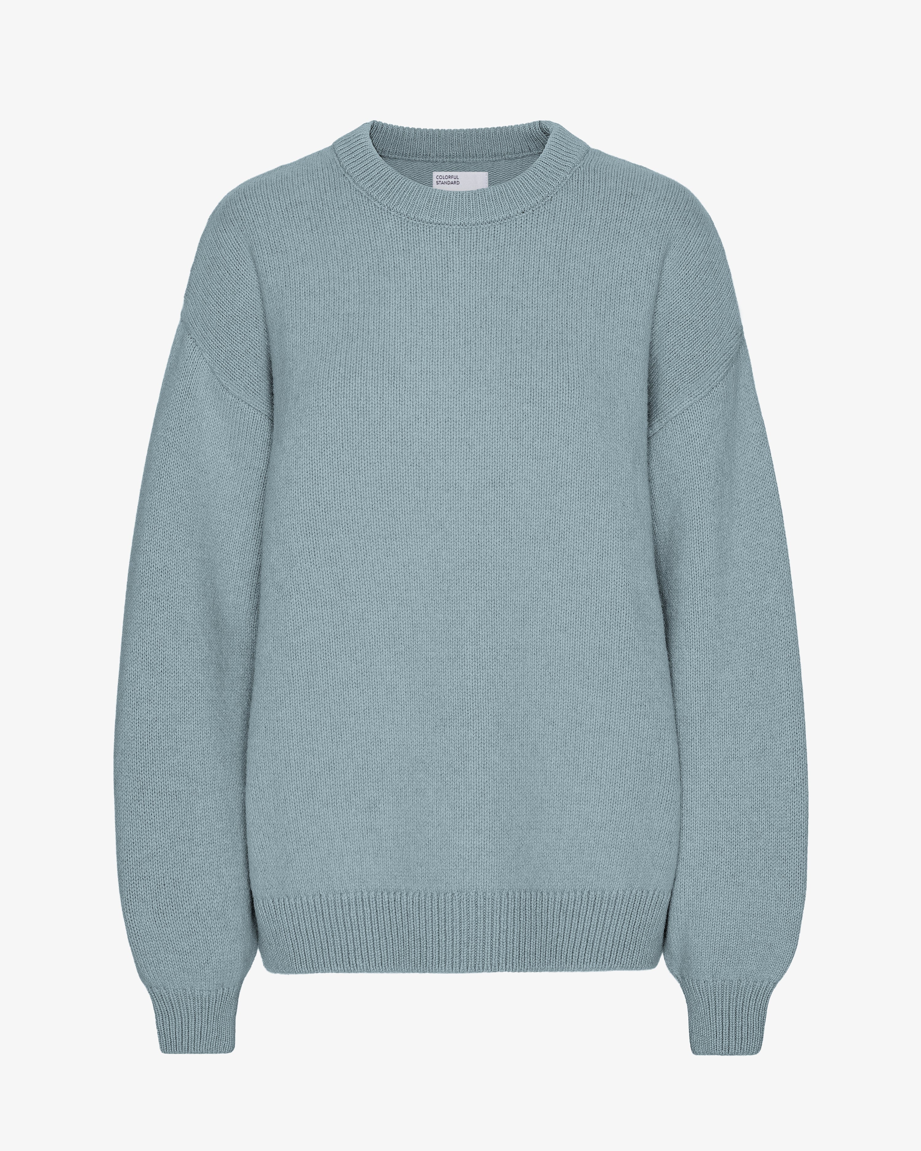 COLORFUL STANDARD Pull large en laine mérinos Bleu minéral