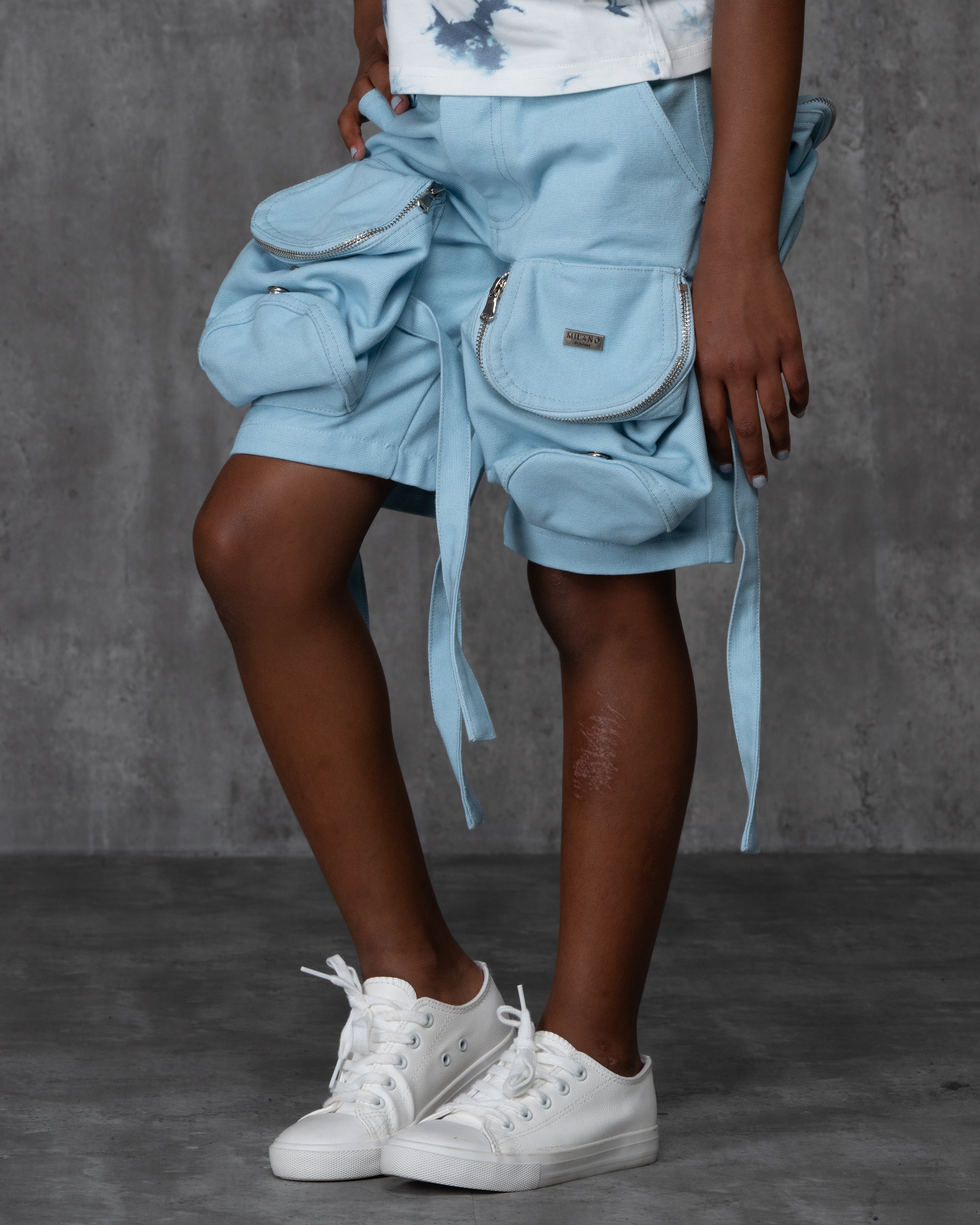 MILANO DI ROUGE Short de Sport Philly avec Poches pour Enfant Style Décontracté