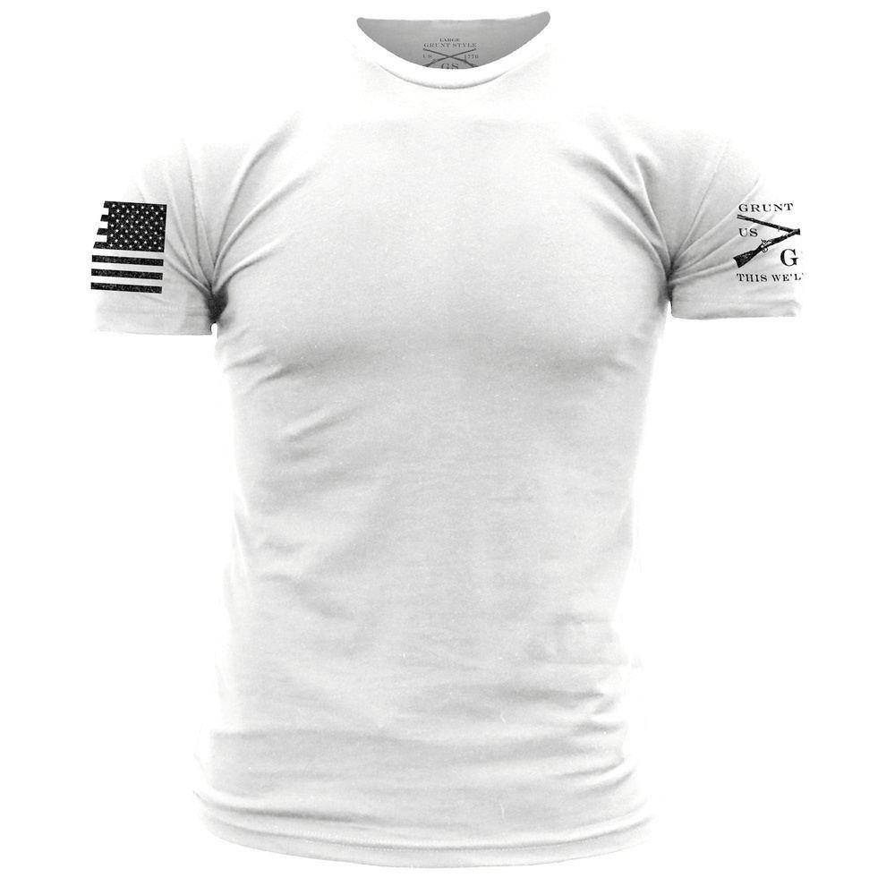 GRUNT STYLE LLC T-Shirt Classique à Col Rond Blanc