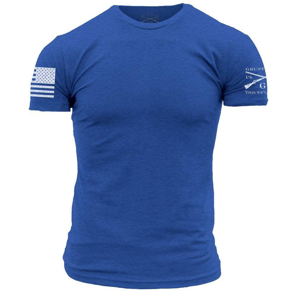 GRUNT STYLE LLC T-shirt classique à col rond Bleu royal
