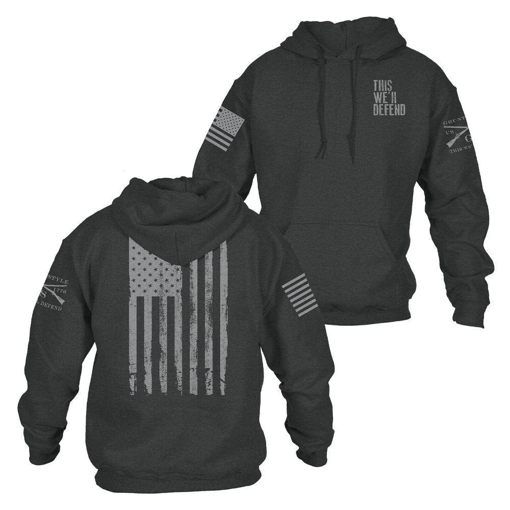 GRUNT STYLE LLC Sweat à capuche "Notre engagement" Gris chiné foncé