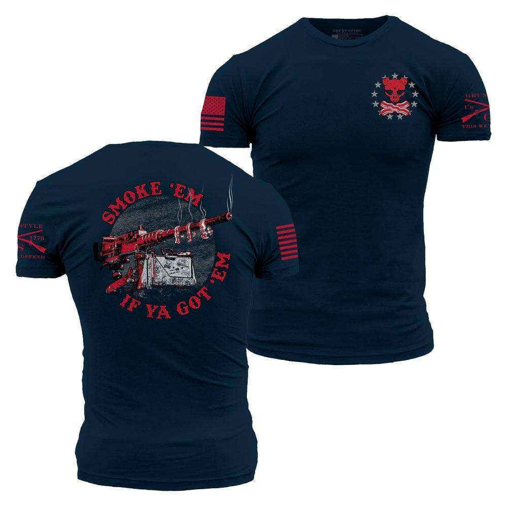 GRUNT STYLE LLC T-Shirt Bacon Tonneau Bleu Marine Minuit
