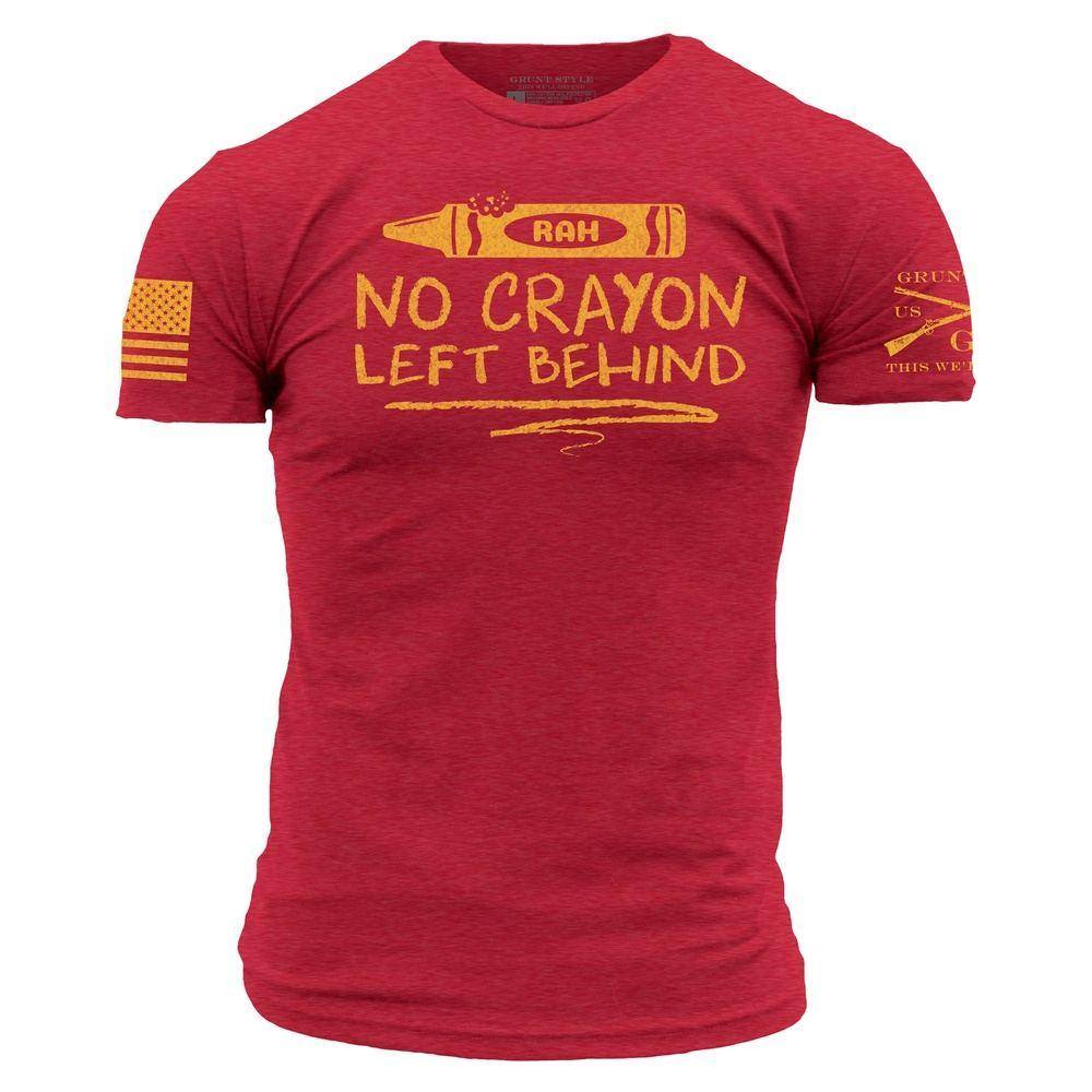 GRUNT STYLE LLC T-Shirt Aucun Crayon Abandonné Rouge