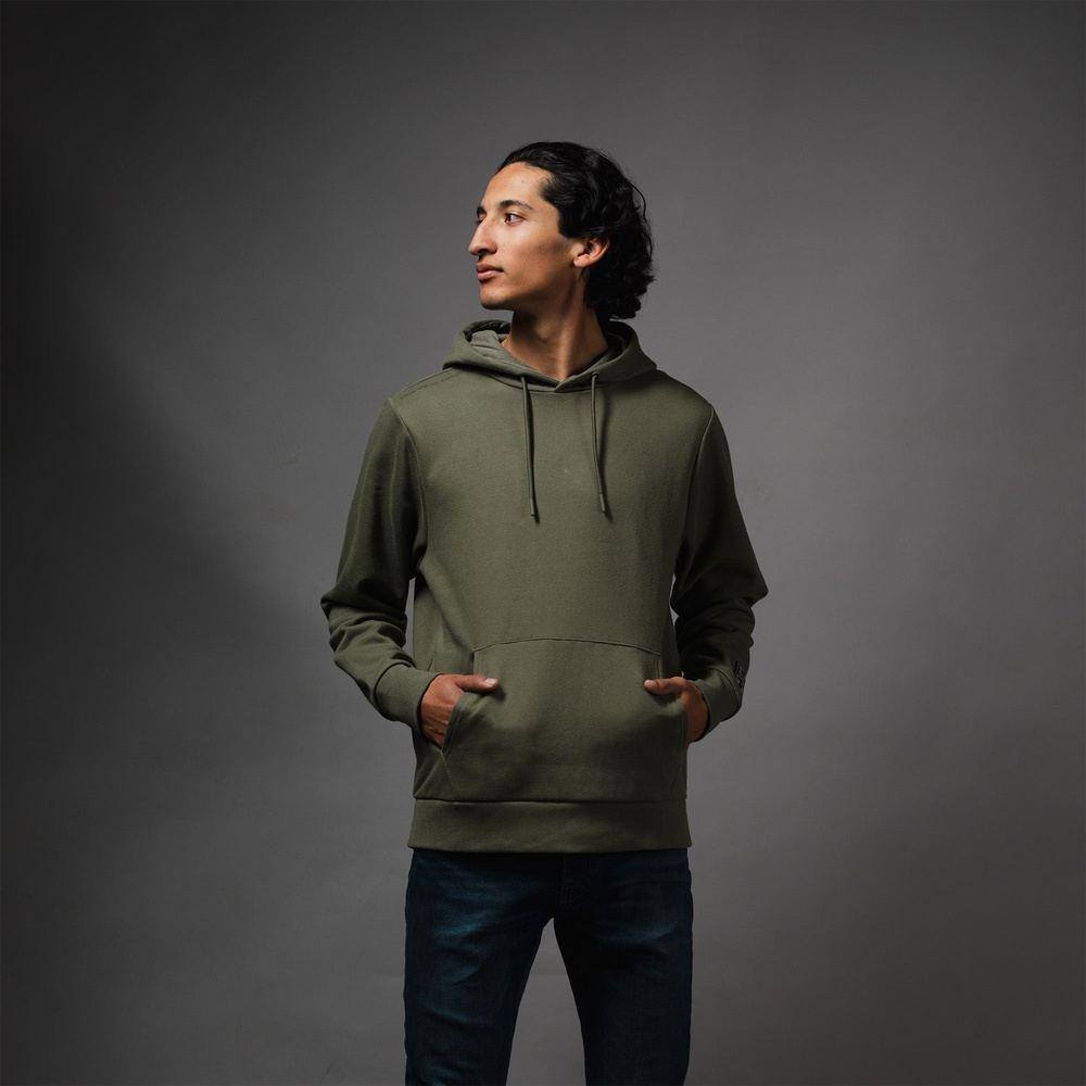 GRUNT STYLE LLC Pull à capuche premium pour homme Vert militaire