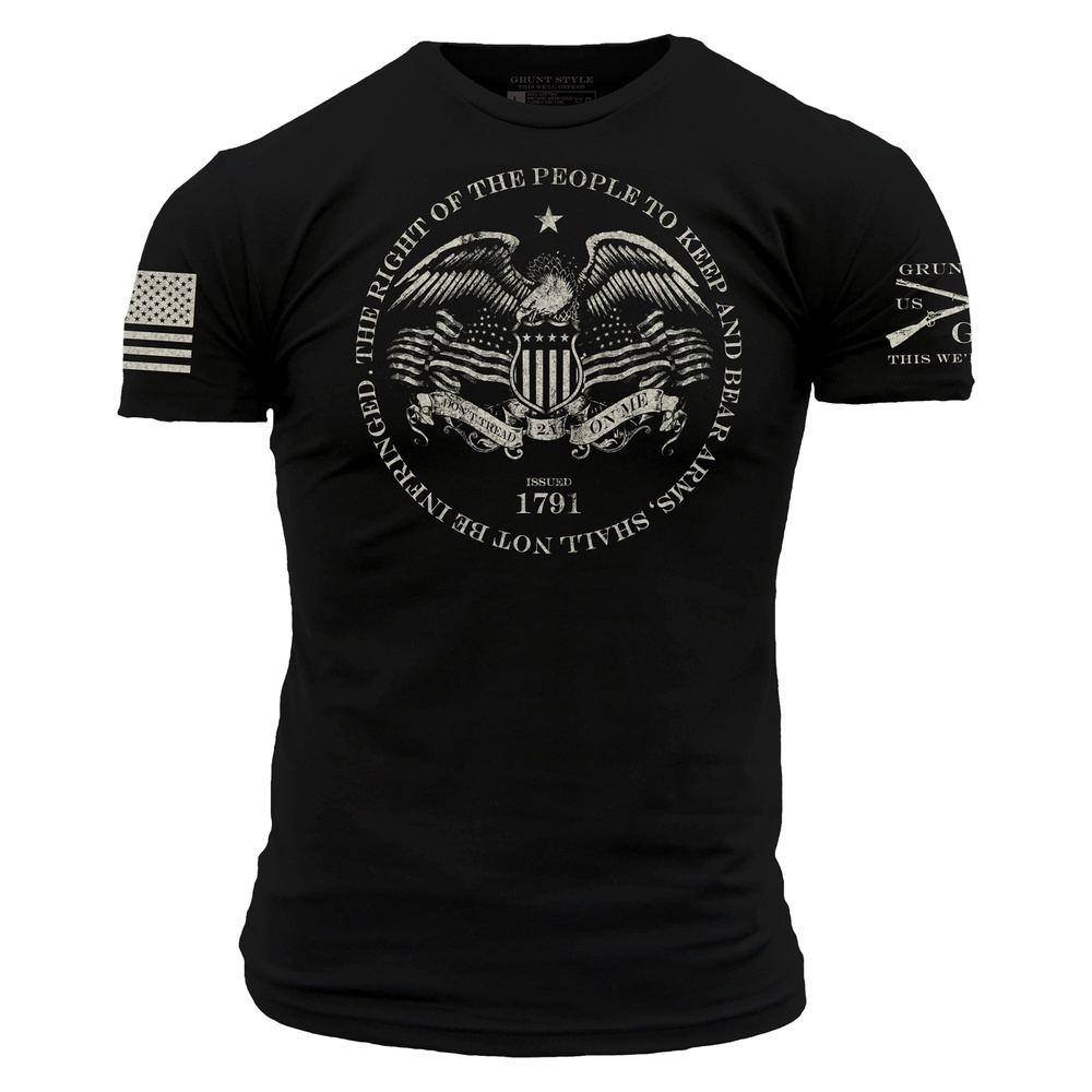 GRUNT STYLE LLC T-Shirt Droit du 2e Amendement Noir