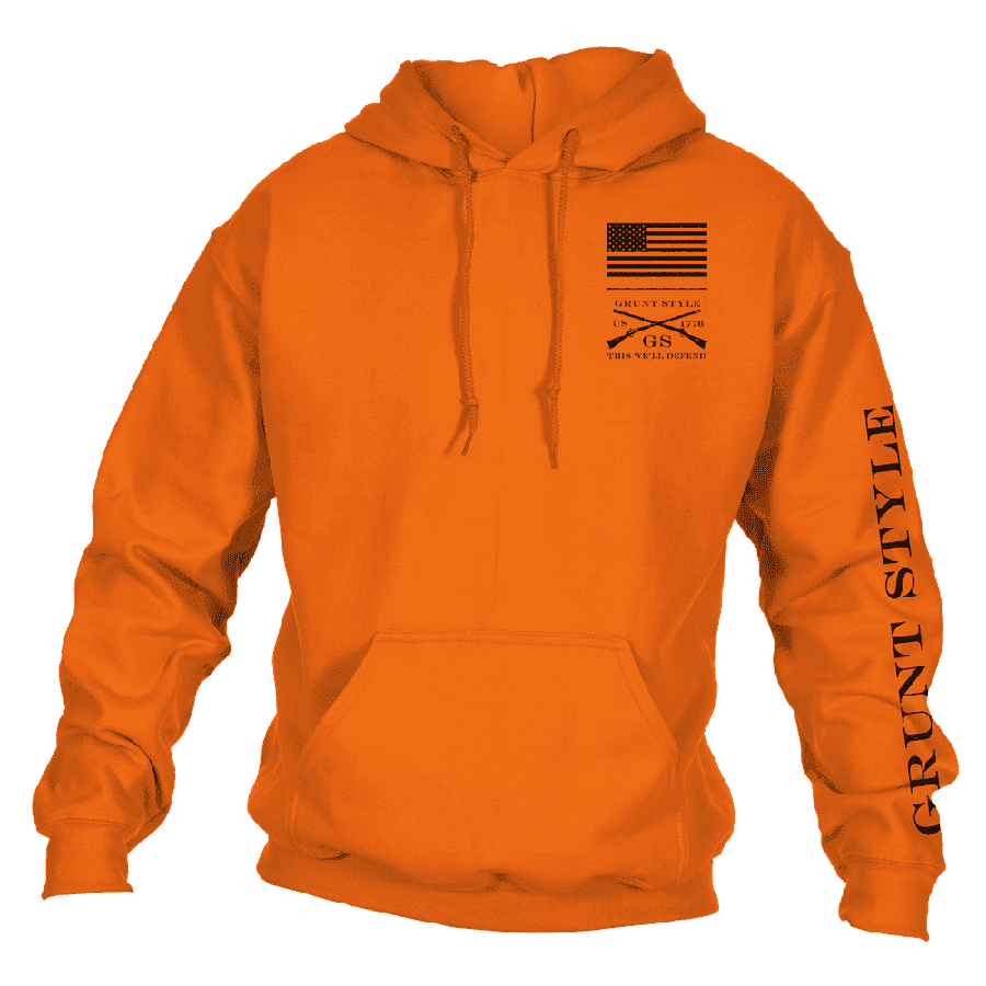 GRUNT STYLE LLC Sweat à capuche classique Orange haute visibilité