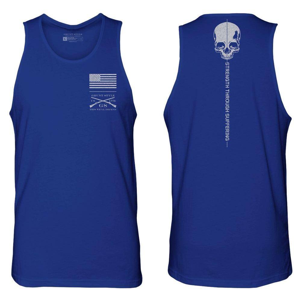 GRUNT STYLE LLC Débardement Masculin : La Puissance par l'Endurance Royal