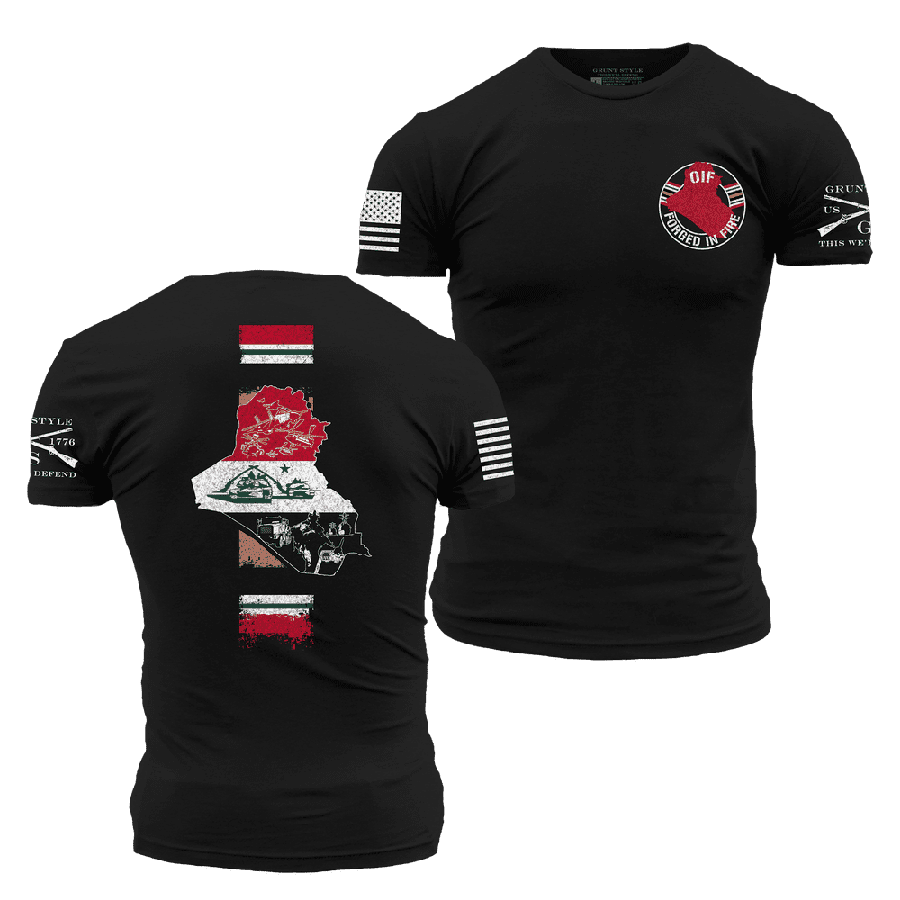 GRUNT STYLE LLC T-Shirt OIF 2.0 Forgé dans le Feu Noir