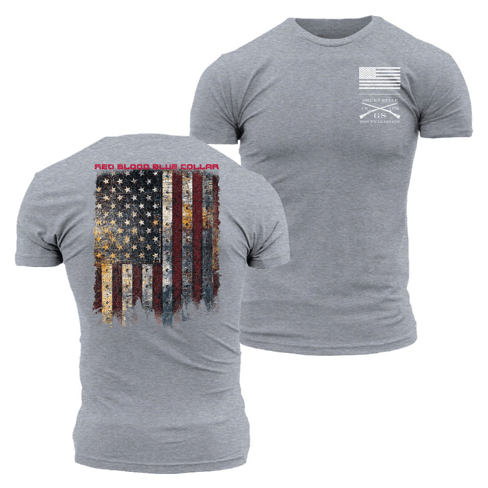 GRUNT STYLE LLC T-shirt Travailleur Fier® Gris Chiné Coupe Confort
