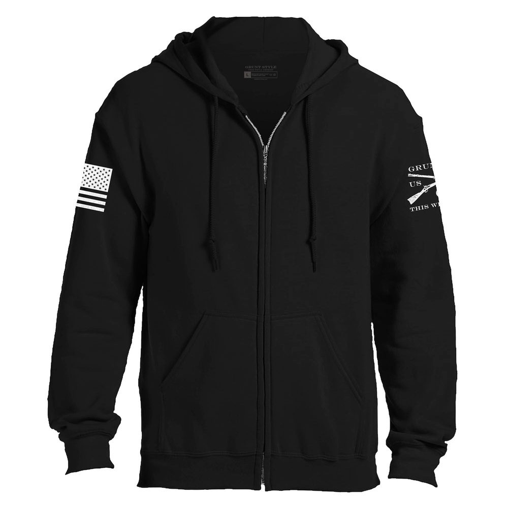 GRUNT STYLE LLC Doudoune zippée confortable Grunt Style Noir