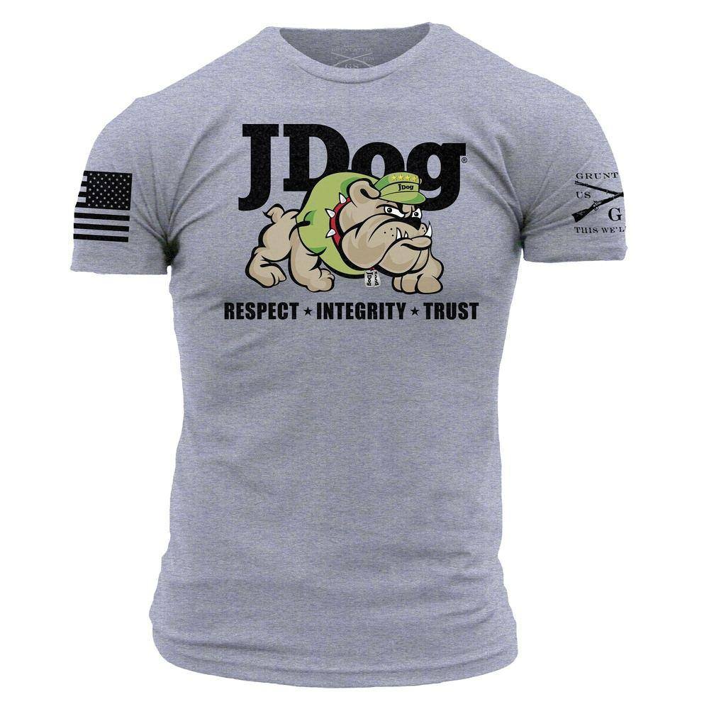 GRUNT STYLE LLC T-shirt JDog Gris chiné mélangé