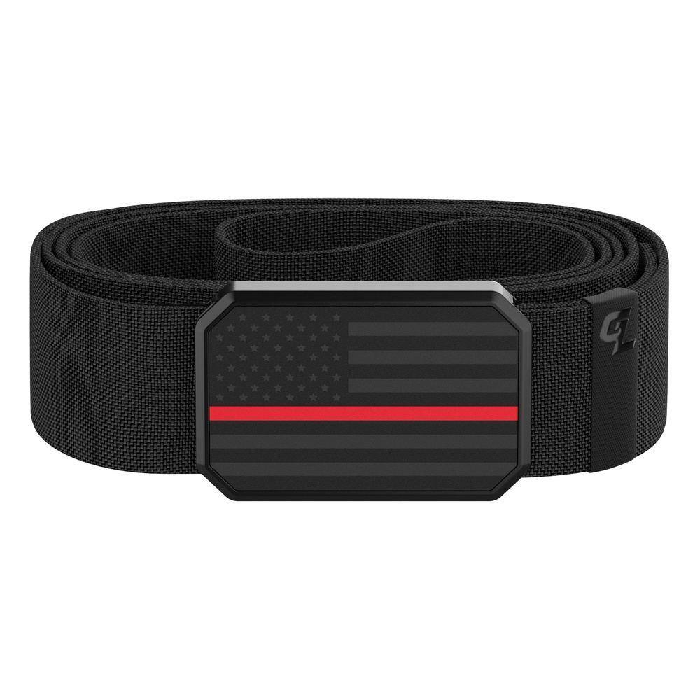 GRUNT STYLE LLC Ceinture Héroïque Groove Life™ Noir Ligne Rouge