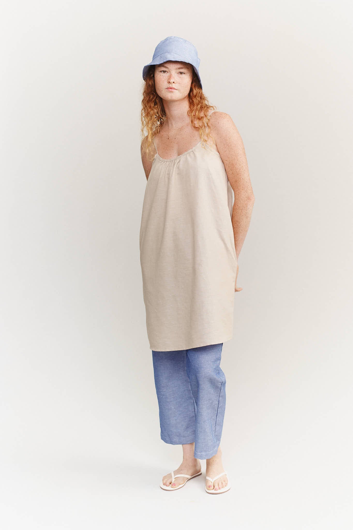 JUNGMAVEN Robe d’été fluide Sundance à coupe ajustée