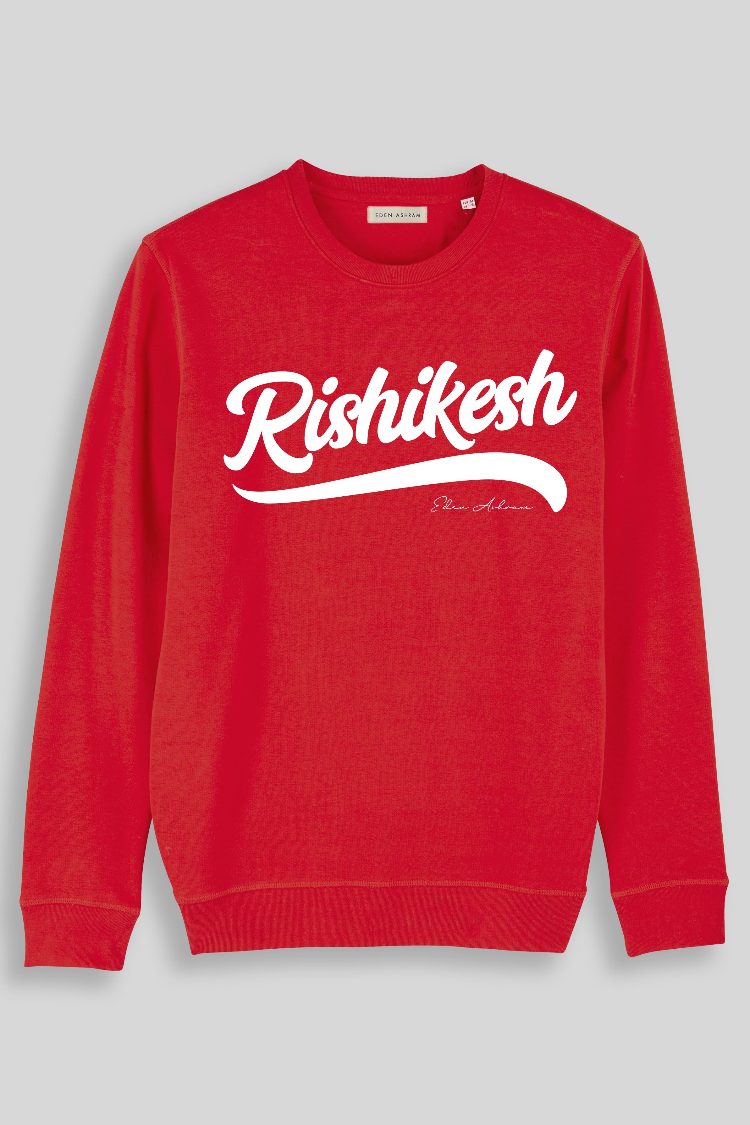 EDEN ASHRAM Sweat-shirt bio premium Rishikesh à col rond Confortable et respirant