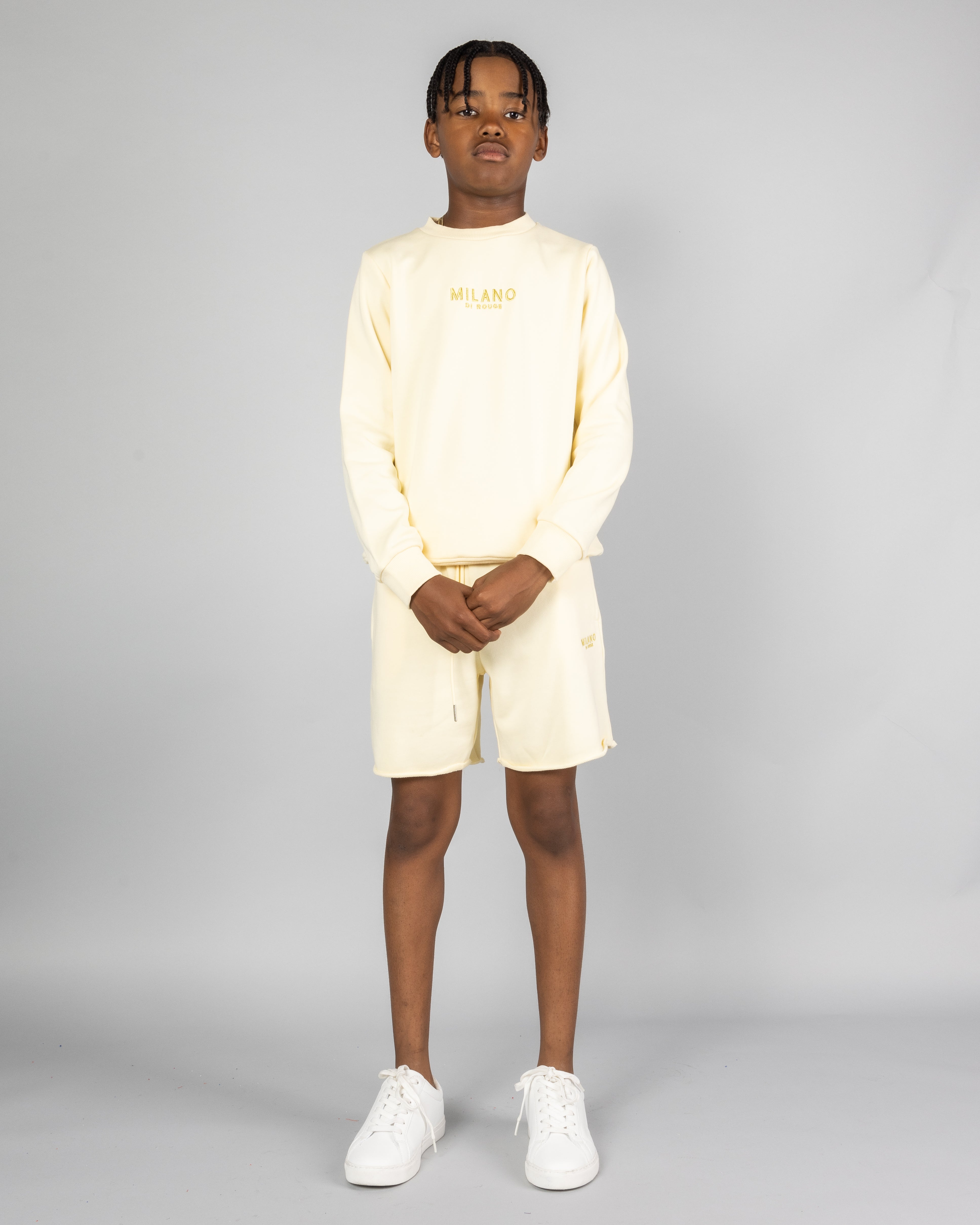 MILANO DI ROUGE Short en molleton signature été pour garçon Confortables et légers