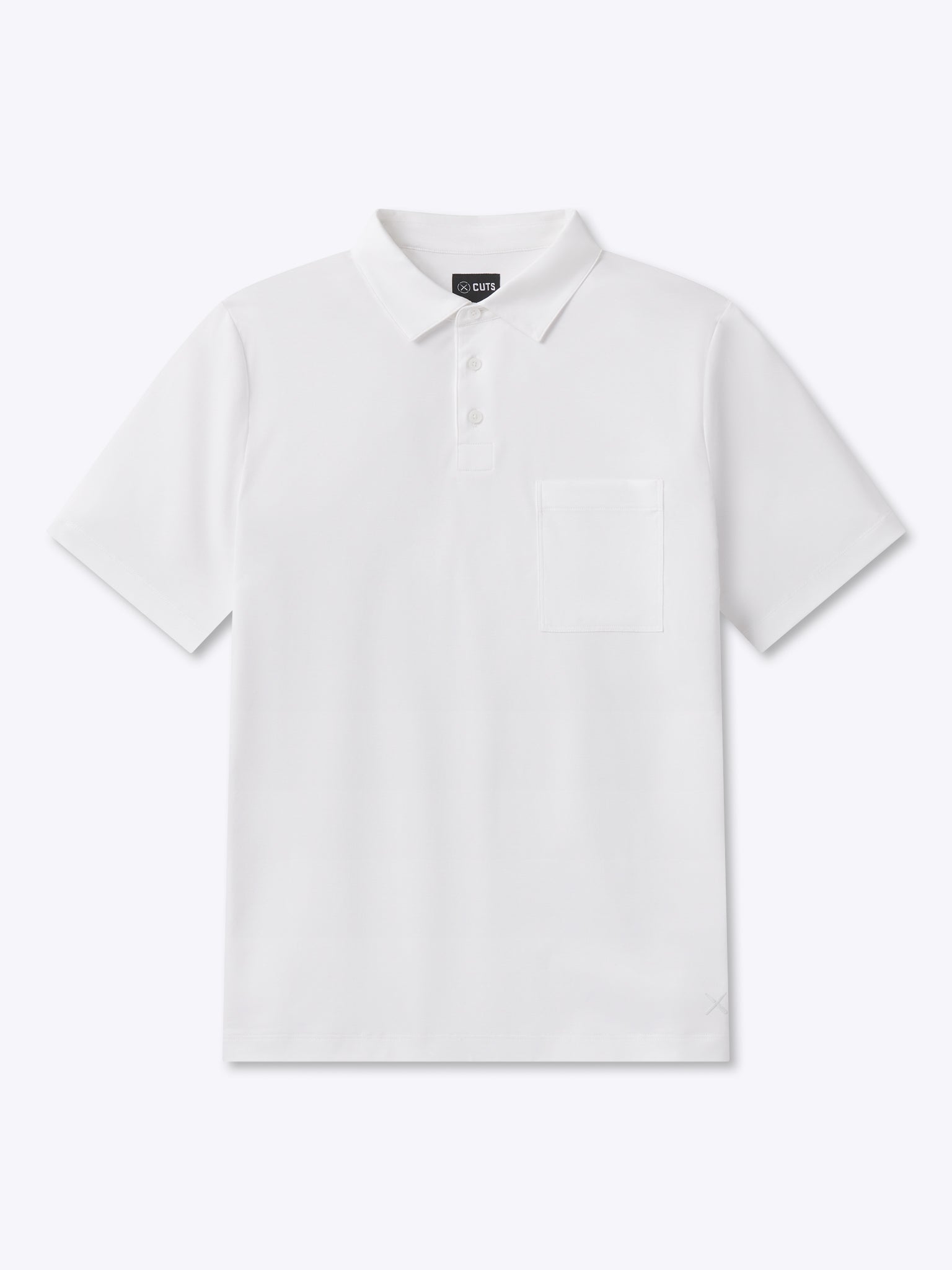 CUTS Polo SoHo en maille interlock | Coupe classique blanc