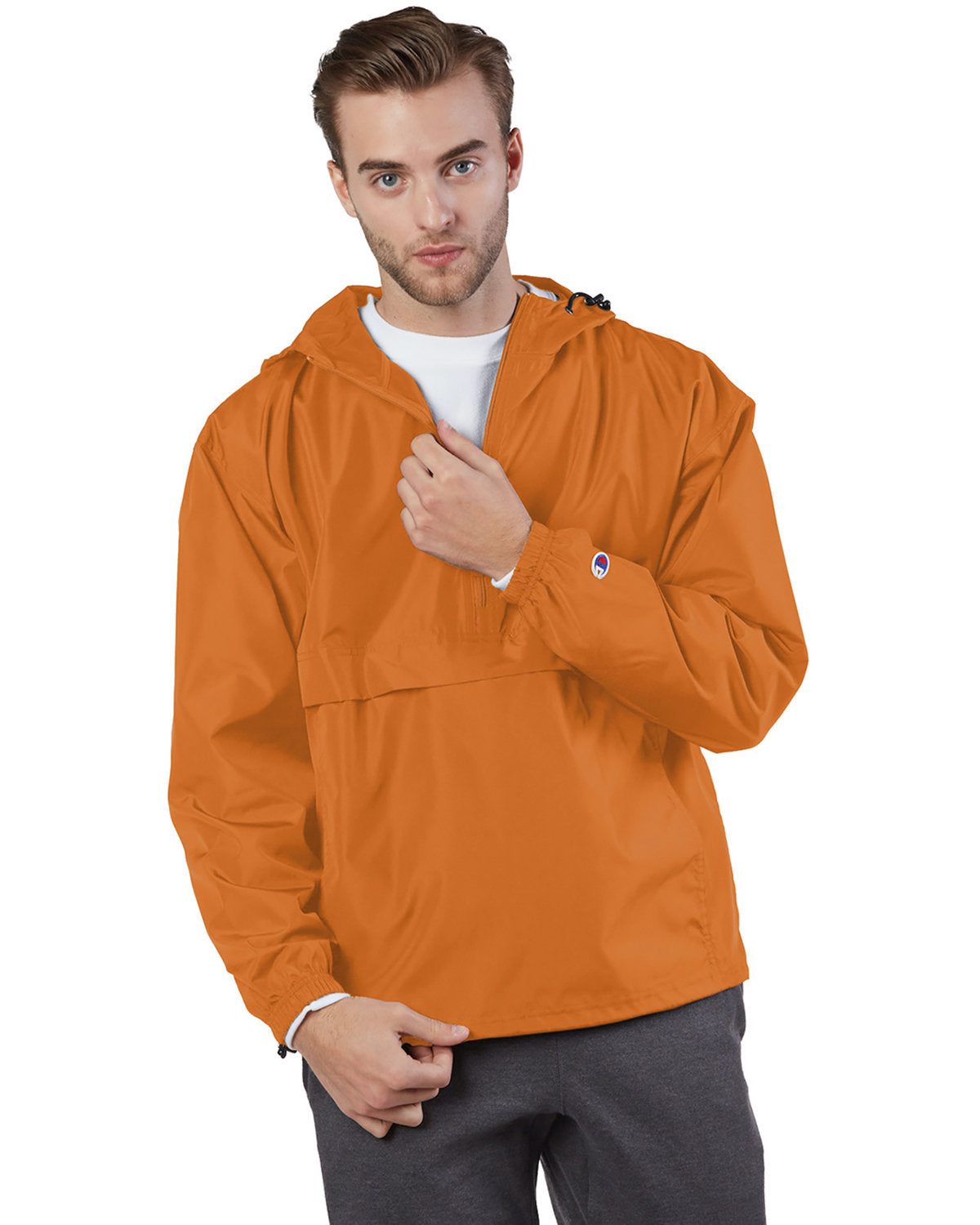 NINJA TRANSFERS Veste légère Champion CO200 pour adulte, anorak compact avec fermeture éclair 1/4
