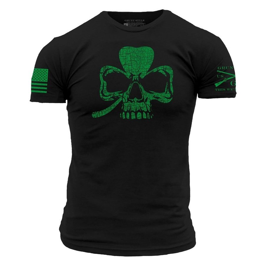 GRUNT STYLE LLC T-Shirt Crâne Trègle à Manches Courtes Noir Profond