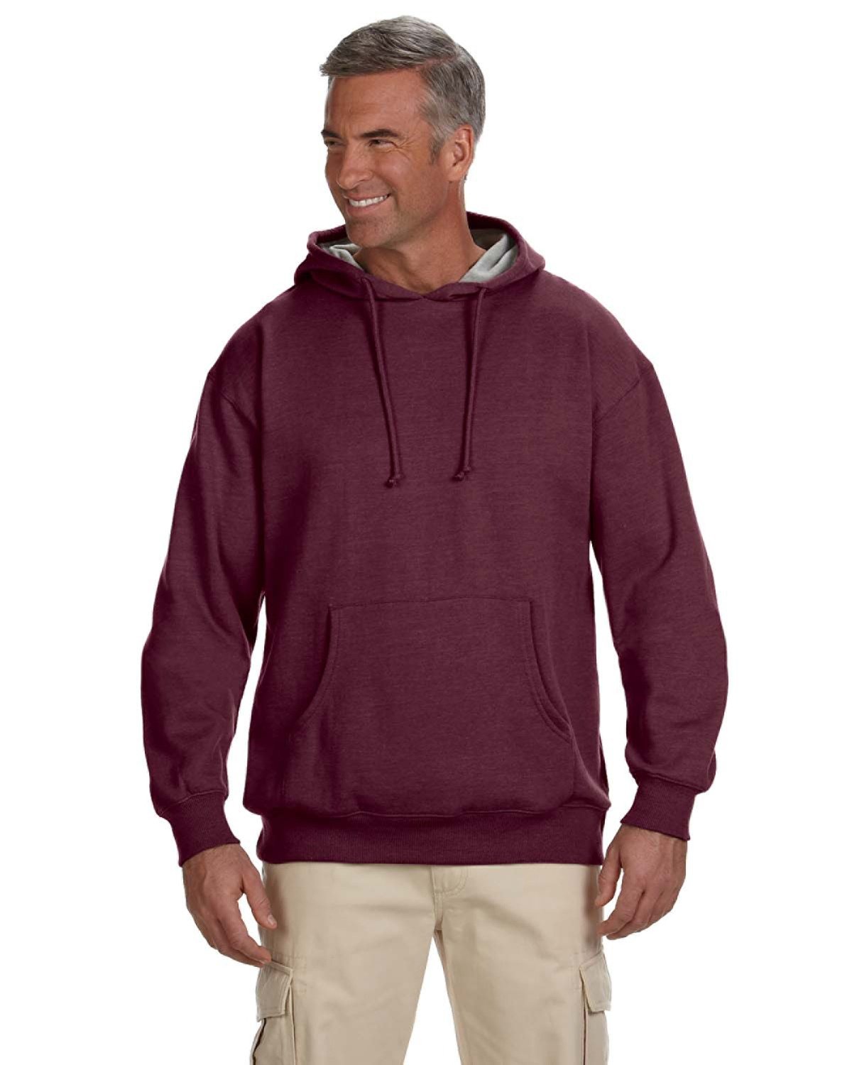 NINJA TRANSFERS Sweat-shirt bio en polaire chinée avec capuche EC5570 pour adulte, matière recyclée et confort premium