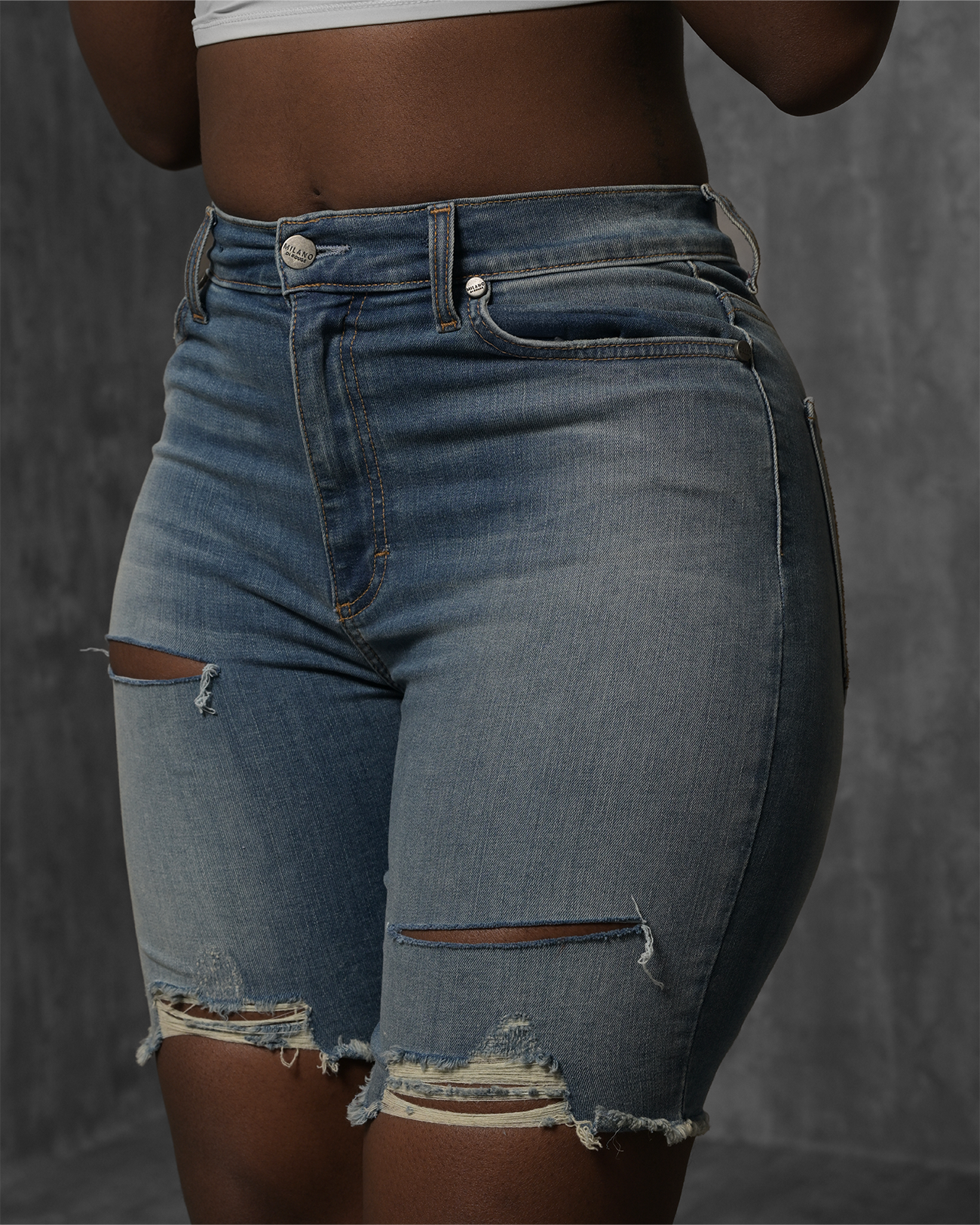 MILANO DI ROUGE Shorty Bermuda Betty en lin respirant